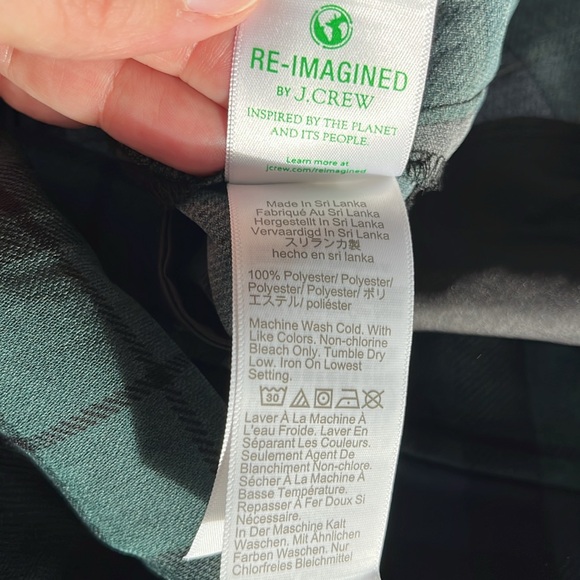 NWT JCrew Factory Plaid Pants - Picture 5 of 5